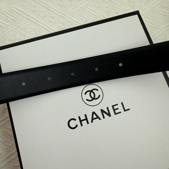 Chanel Black Leather Belt - Picture 5 of 7